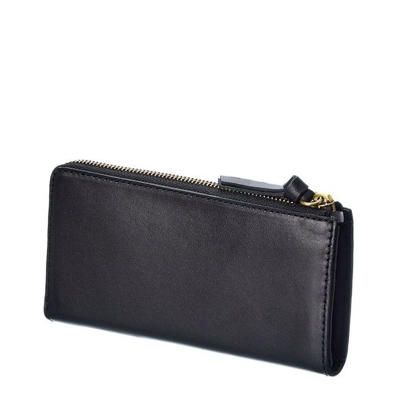 Madewell Leather Continental Zip Wallet, Black - Picture 2 of 4